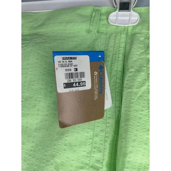 Columbia PFG Omnishade Skort Size Medium Eagle Eye Green Zip Outdoor Hiking NWT - Picture 6 of 9